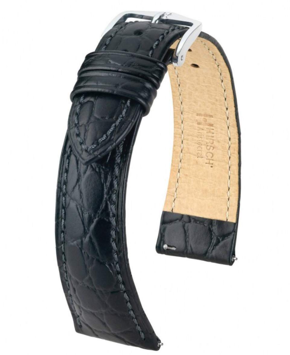 PASEK SKÓRZANY HIRSCH ARISTOCRAT CZARNY 20 mm L 03828050-2-20